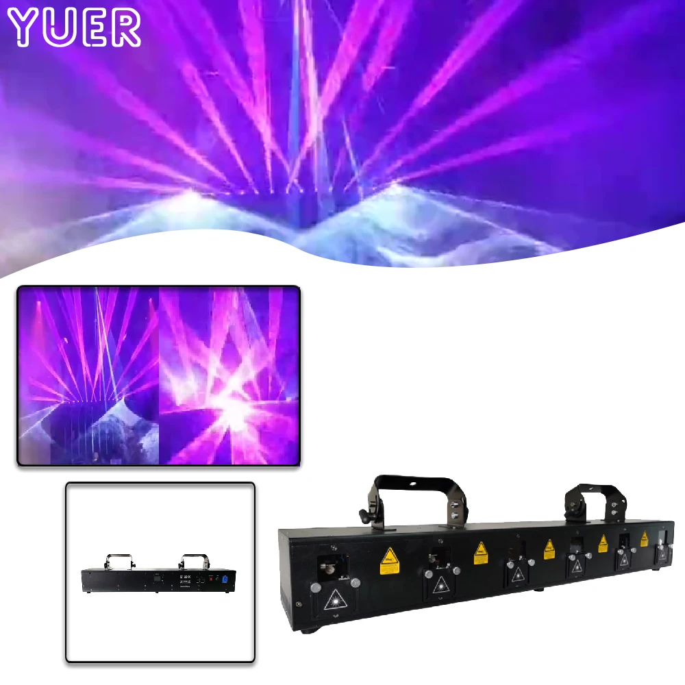 6X2W RGB Animation Scanning Effect Array Laser Light Stage Laser Projector DMX512 Party DJ Disco Music Bar Club Dance Floor Show