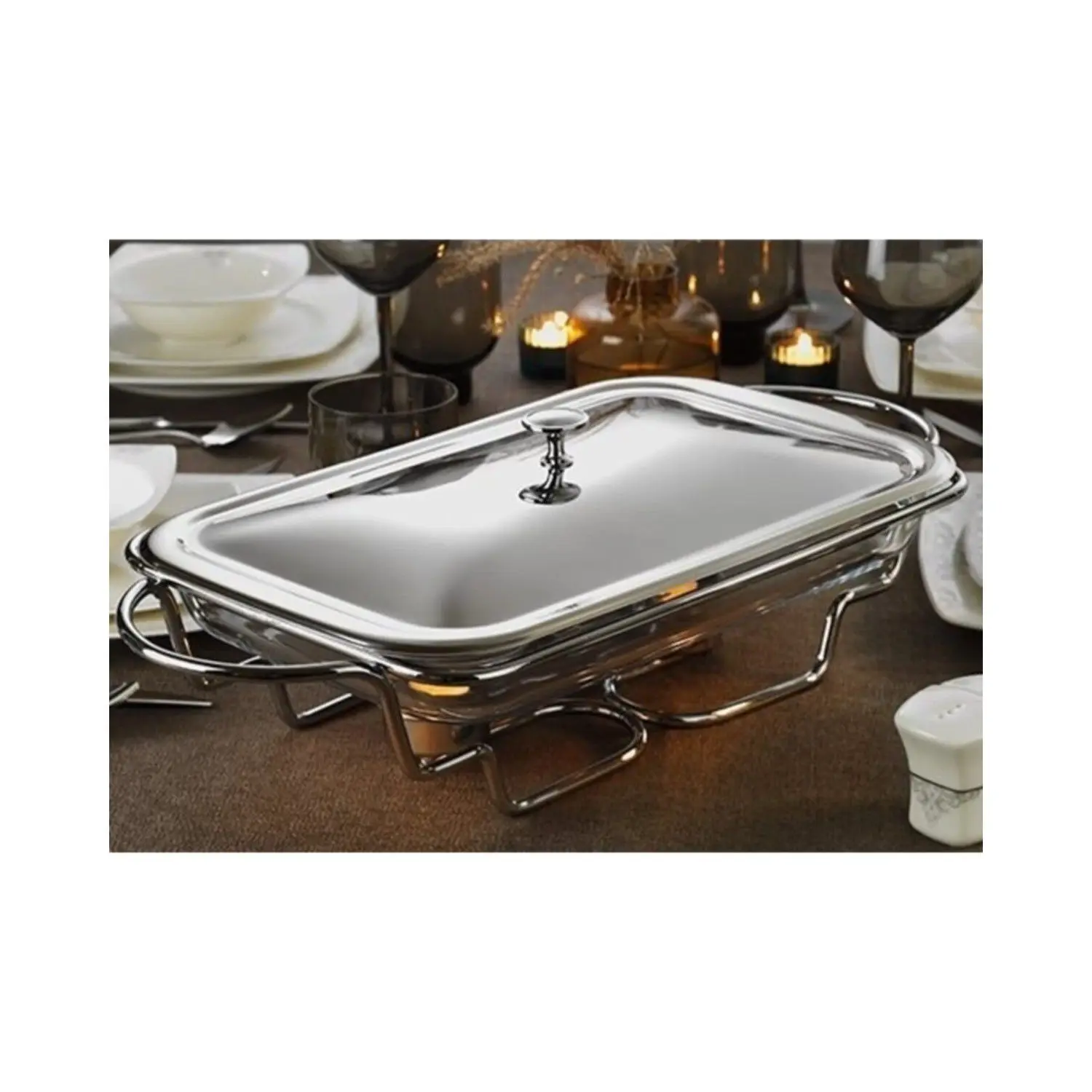 

DOLBOVI Glass in Love Silver Steel Standing Glass Presentation tray tray поднос plateau de service