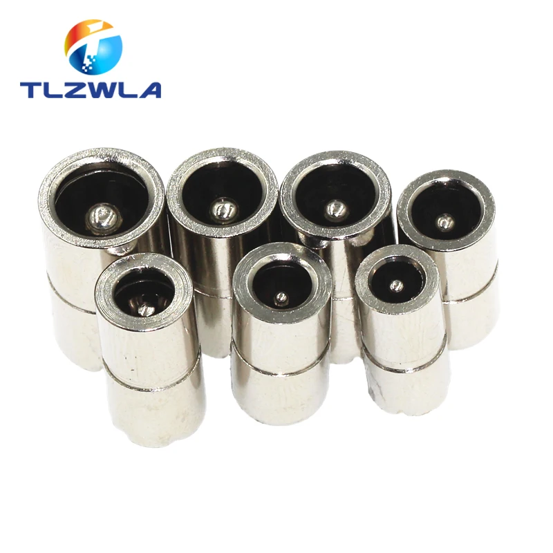 5pcs Copper Female DC Power plug 5.5*2.1mm 3.5*1.3mm 5.5*2.5mm 4.0*1.7mm 2.0*0.6mm 2.5*0.7mm Female Connector For Welding