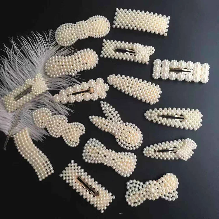 1 PCS New Popular High Quality Women Pearl Hairpin Lady's Headdress Cute BB Clips