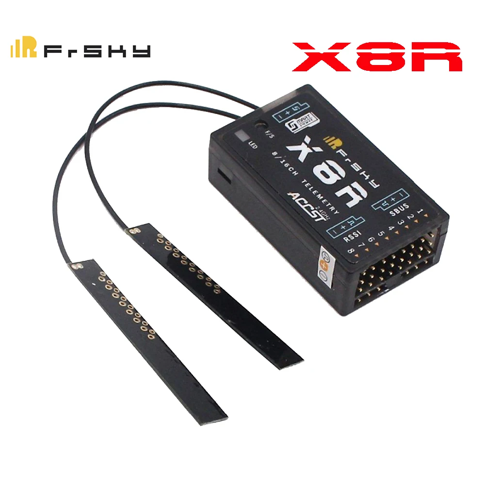 FrSky ACCST X8R 8/16ch Receiver for XJT Taranis X9D Plus, Horus X12S X-lite Pro X9DP 2019 SMARTPORT and SBUS