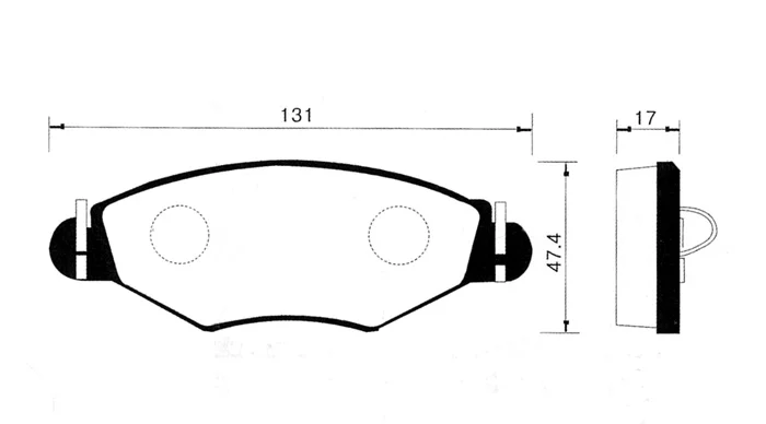 New Genuine Front Brake Pads Set For Peugeot 206 Oem: