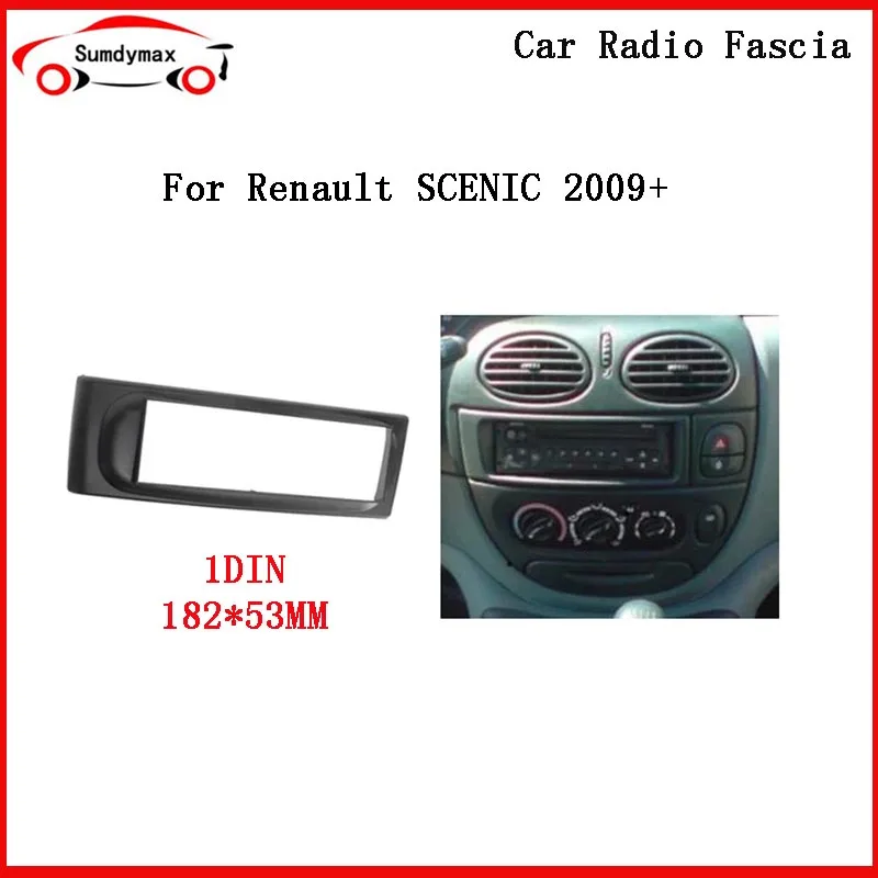 1Din car radio Fascia For RENAULT Scenic Megane I 1996-2002 GPS DVD Stereo CD Panel Dash Mount Audio Installation Trim Kit Frame