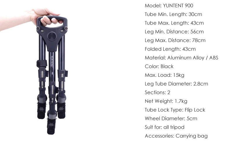Professional Tripod Dolly Wheels Aluminum alloy For Studio Photo