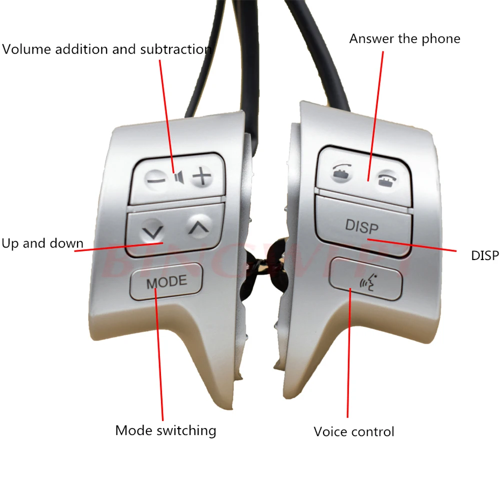 Nuovo Interruttore di Pulsante 84250-02200 Per Toyota Corolla ZRE15 2007 - 2009 Multifunzione Bluetooth Volante Interruttori di Controllo Audio