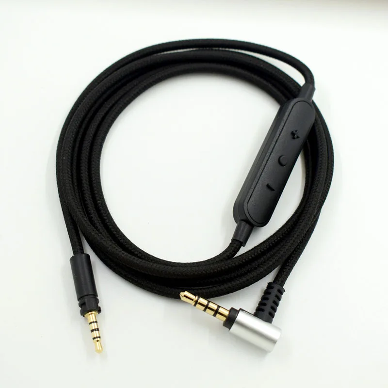 Cable de Audio para auriculares Sennheiser HD400S HD350BT HD4.30 HD4.40BT HD4.50BTNC HD450B con micrófono, Cable de extensión de Audio MOMENTUM