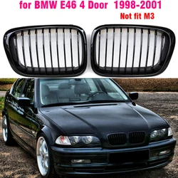 Front Kidney Grille Bumper Grill Matte For BMW E46 3-Series 325i 330i 323i 4Door 1998 - 2002 Car accessories Replacement Part