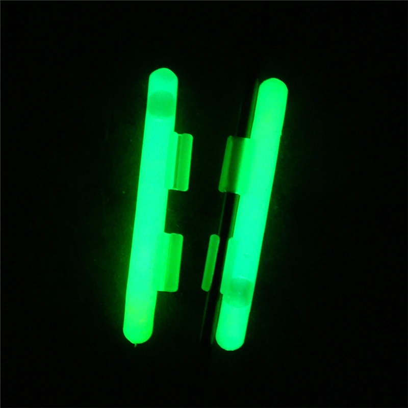 Clip-on Light Sticks for Rod Tips Dry Type Snap Fishing Rod Top Glow Stick Chemical Light 10 Bags 20PCS