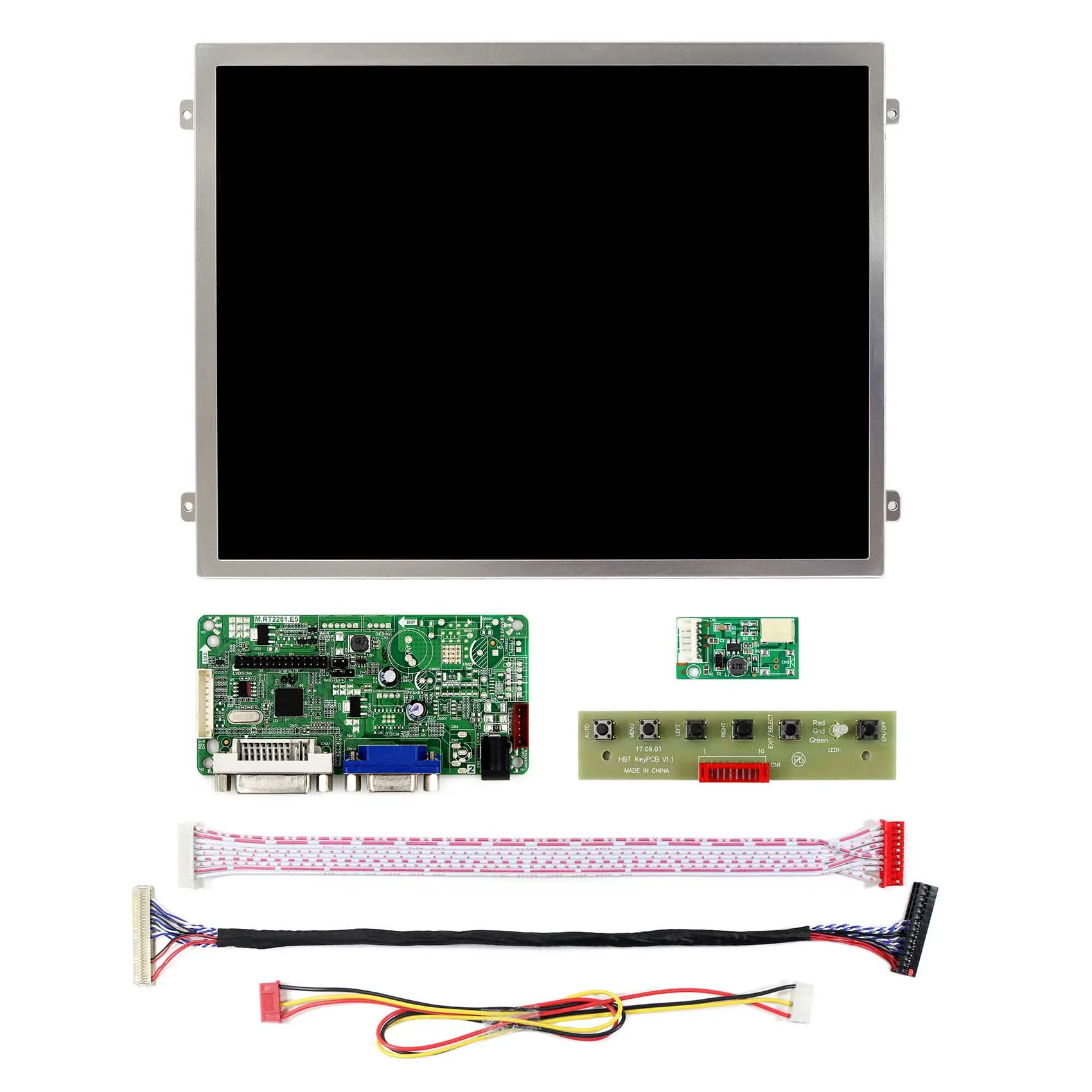 10.4 inch IPS LCD Screen 1024x768 VS140T-003A  with VGA+DVI LCD Controller Board