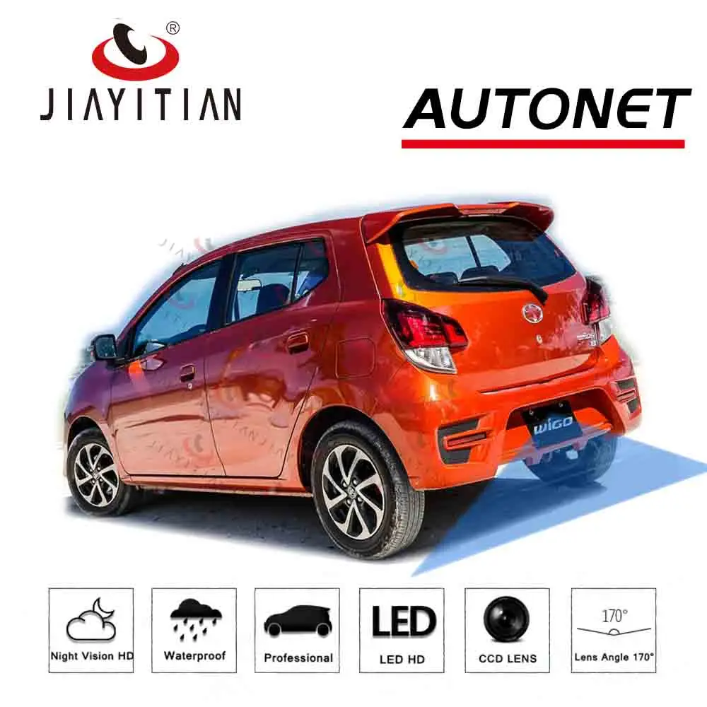 

JIAYITIAN rear view camera For Toyota wigo 2014 2015 2016 2017 2018 2019 CCD/Reverse/Backup Parking Camera License plate camera