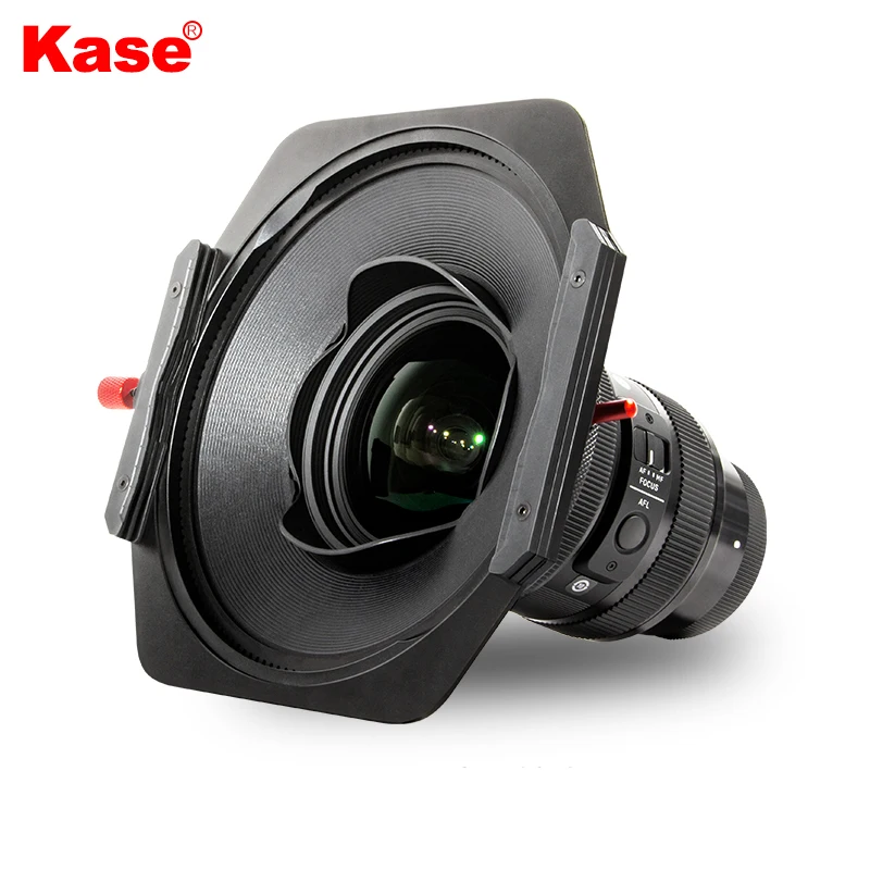 Kase  K150P Aluminum 150mm Square Magnetic Filter Holder with Round CPL MCUV ND1.8 for Sigma 14mm F1.8 DG HSM ART