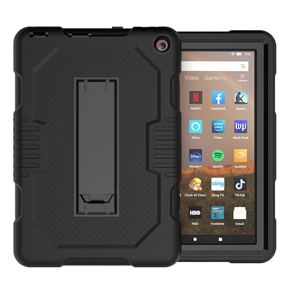 For Kindle Fire HD 8 2020 Tablet Funda Kids Safe Heavy Duty Silicone Hard Cover for Kindle Kindle Fire HD8 Plus 2020 Case