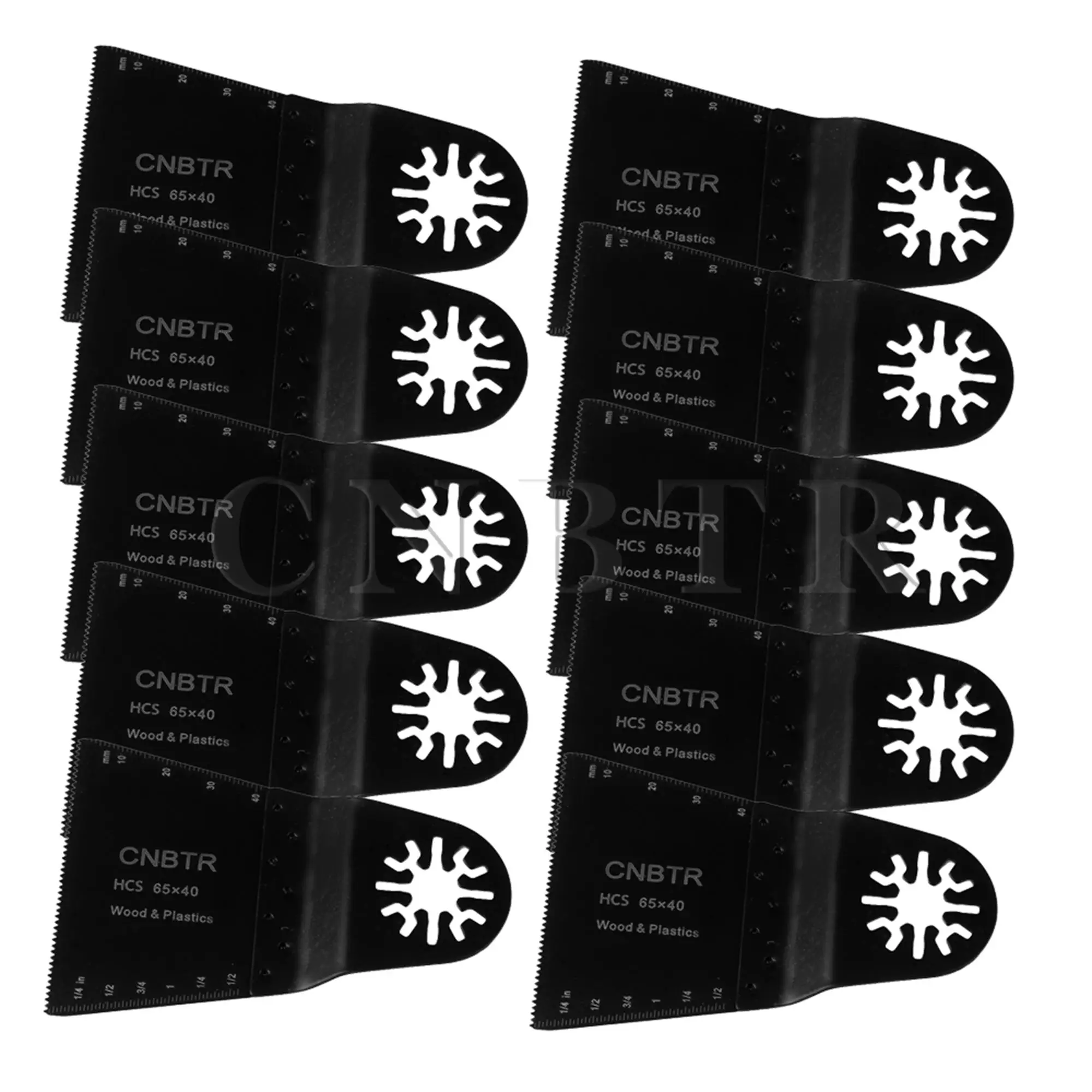 CNBTR 10 шт. 65x40 мм колеблющиеся универсальные лезвия пилы с острыми зубцами CNBTR 10 шт. 65x40 мм колеблющиеся универсальные лезвия пилы с острыми зубцами