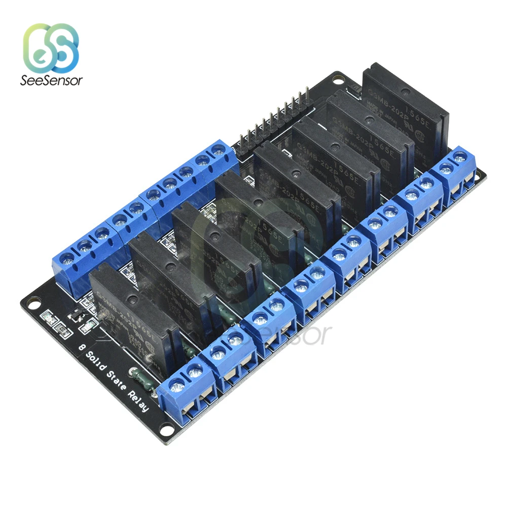 DC 5V 1/2/4/8 Channel Solid State Relay Module High Low Level Trigger G3MB-202P Relay SSR AVR DSP for Arduino