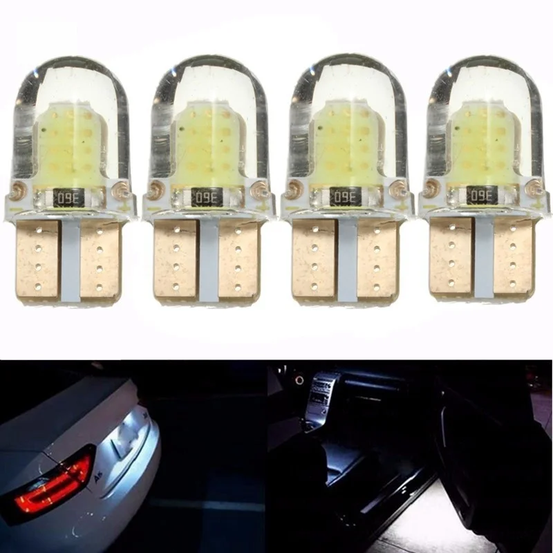 10Pcs LED Auto Bulbs Interior Lights 168 194 COB Turn Signal Clearance Lights License Plate Light Trunk Lamp Dropshipping