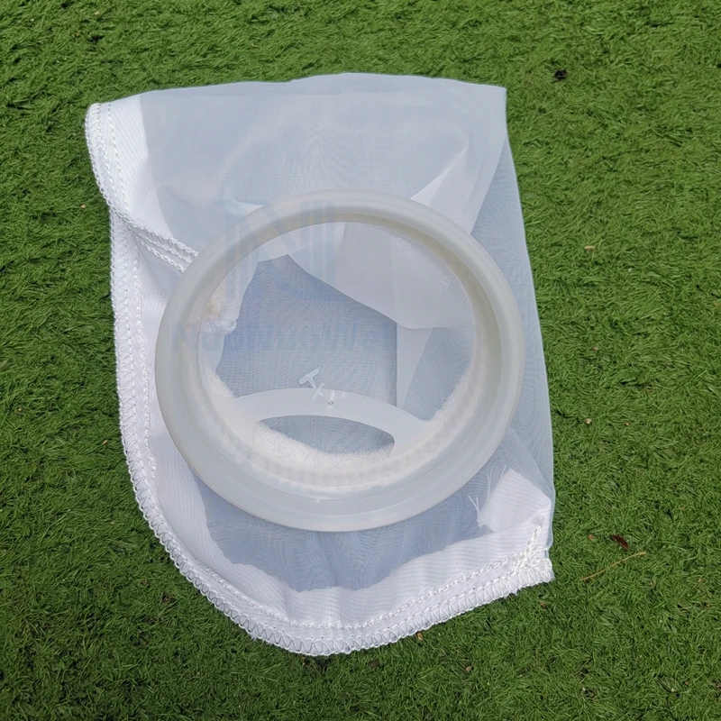1pc White Aquarium Filter Bags Fish Tank Nylon Socks Light Weight Mesh Bag 200 Micron Filters 105*230mm 105*380mm