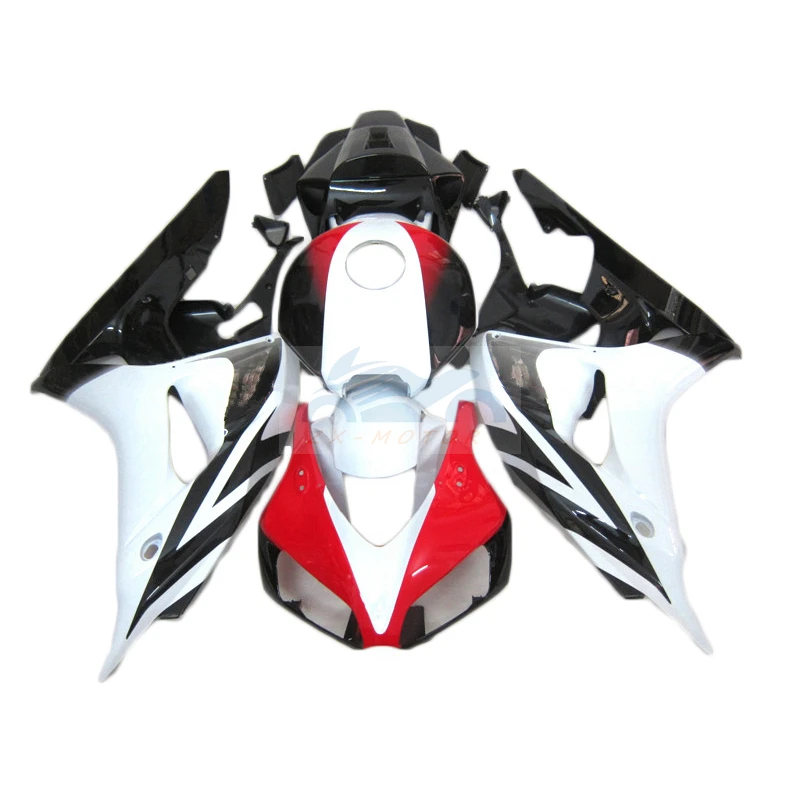 

Комплекты обтекателей для мотоцикла, подходят для Honda CBR1000RR 2006 2007, черно-белый обтекатель CBR1000rr 06 07, детали кузова впрыска HS51