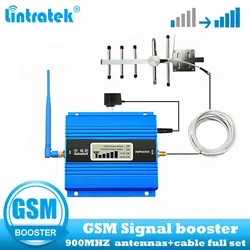 Lintratek GSM 900Mhz 2G Repeater Cellular amplifier gsm 900 2g Mobile Phone Signal Booster Repeater + Yagi Antenna full kit
