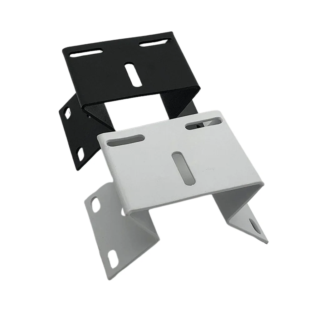 Black White Metal CCTV Video Surveillance Camera Mounting Bracket Vertical Wall Corner Right Angle Plate Supporting Holder Crane