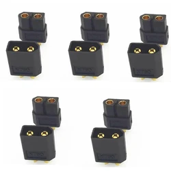 5Pairs XT60 Color Black Yellow Male & Female Bullet Connector Plug for iMax b6 balance charger Accessory RC Lipo/Ni-CD Battery