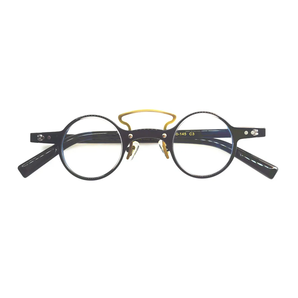 NEW High Quality Retro Fashion Acetate Round Circle Frame Creative Glasses  Men Women Optical Prescription Eyeglasses