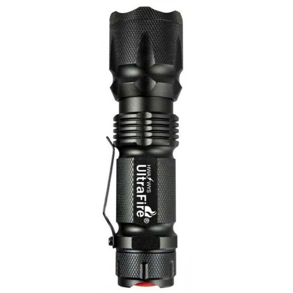 Tactical LED Powerful Flashlight USB Torch Light  Kit with Military Box Flashlight Outdoor Hiking Camping Lighting