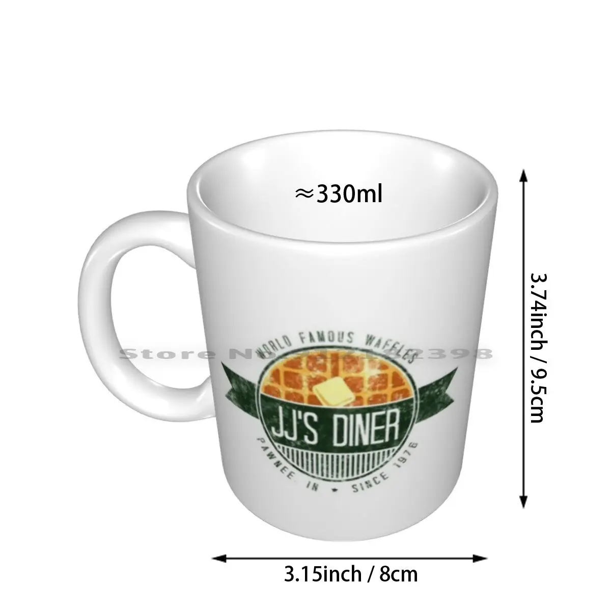 Jj's Diner - Color Ceramic Mugs Coffee Cups Milk Tea Mug Parks And Recreation Parks And Rec Jjs Diner Waffles Creative Trending