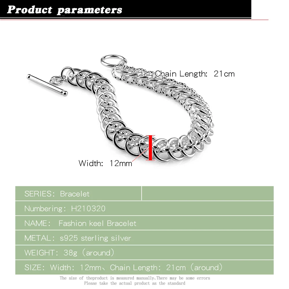 Fashion Vintage Style Dragon Framework Bracelets 925 Sterling Silver Bracelet Woman Lady Casual Outfit Jewelry Gift TO Buckle