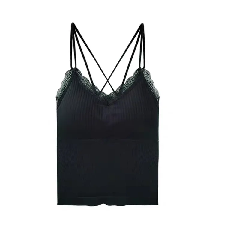 2021 new girls' back bra cross sling for women's sports vest tube top dress  womens tube tops  crop top women