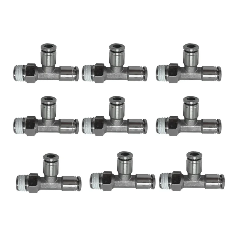 Pneumatic stainless steel quick side threaded tee PD10 PD12 PD4-M5 PD4-01 PD4-02 PD6-M5 PD6-01 PD6-02 PD6-03 PD6-04 PD8-01