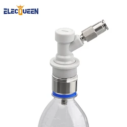 HomeBrew Carbonation Cap with Ball lock Quick Disconnect Connector,5/16'' Quick Adapter for Carbonate Beer Soda Water Soft Drink