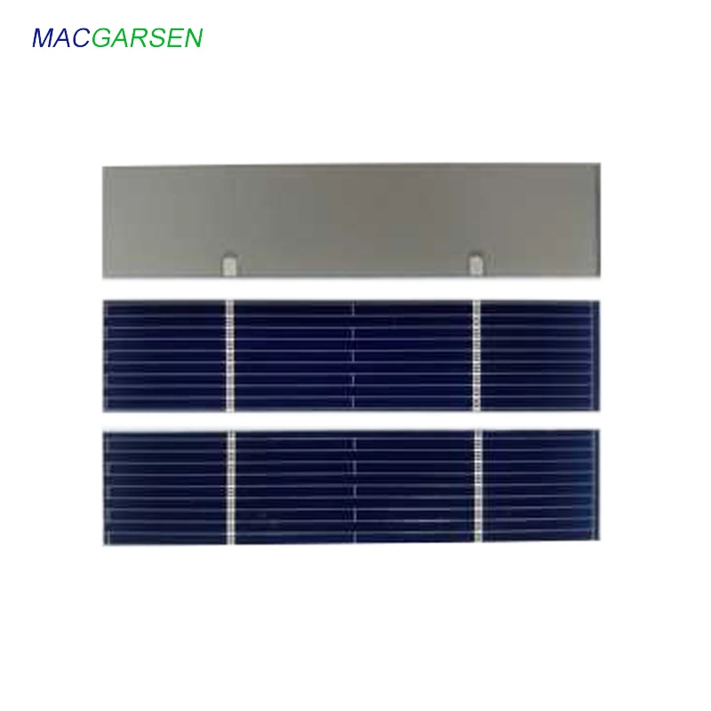 

MACRAGSEN 100pcs Solar Panel Module 0.5V Photovoltaic Solar Cells power Charger Panel USB DIY Solar Mobile 300mA 78*12mm 7810m