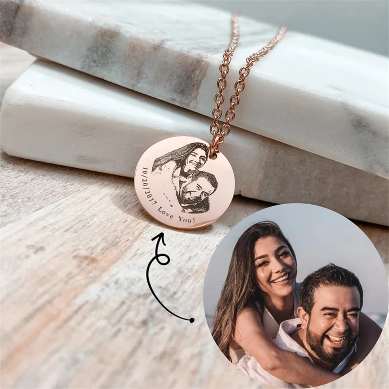 Personalized Mother Necklace With Kids Names Custom Photo Necklace For Women Engraved Necklace Family Portrait Necklaces Jewelry