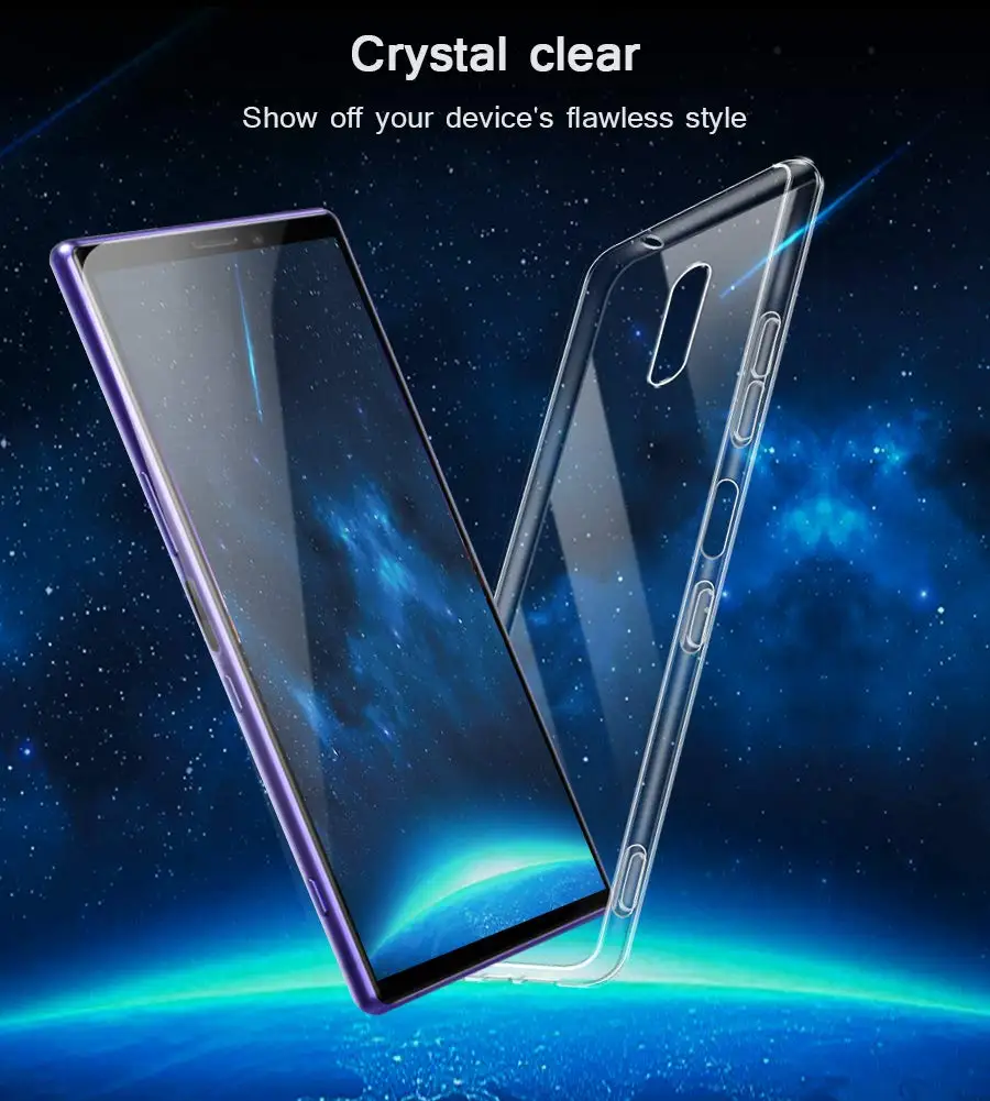 For Sony Xperia 1 III II 2020 XQ-AT51 XQ-AT52 Case Ultra Thin Clear Soft TPU Cover For Sony Xperia 1 Xperia1 J8110 J8170 J9110