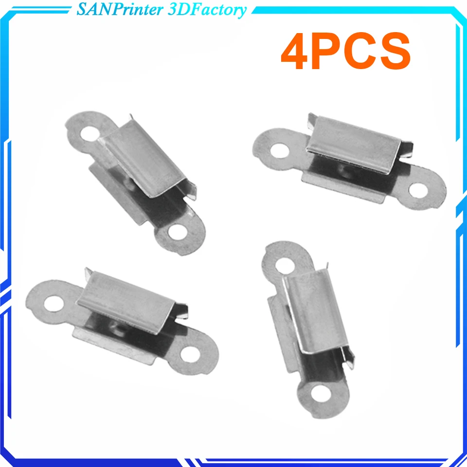 4pcs/lot 3D printer heated bed clip/clamp UM2+ Build Platform Glass Retainer * stainless steel glass heated bed clip/clamp