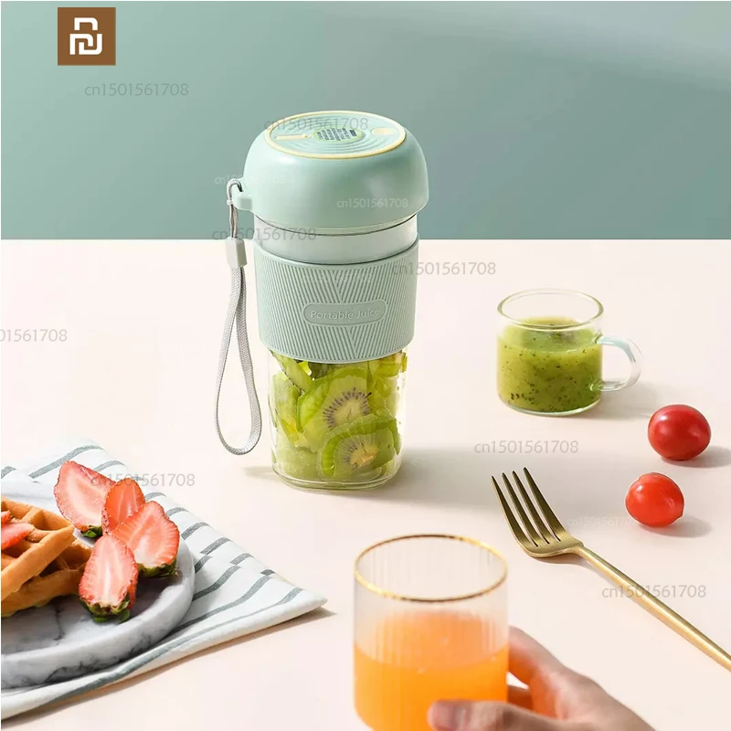 wireless portable juicer cup USB charging 300ml travel cup kitchen juice cup youpin water cup