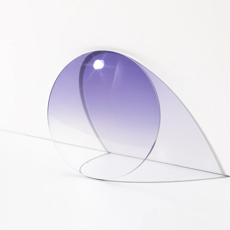 ZIROSAT Aspheric Tinted color MR-8 1.61index Super Tough Optical Glasses Prescription Lenses Strong Anti Reflective for Rimless