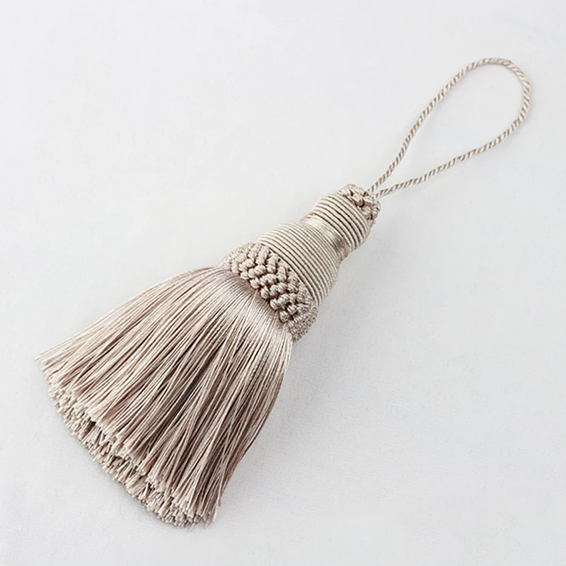 BEL AVENIR 1Pc Home Decoration Key Tassel Handmade Curtain Accessories Hanging Ball Tassels Fringe Spike Room Decor Accessory