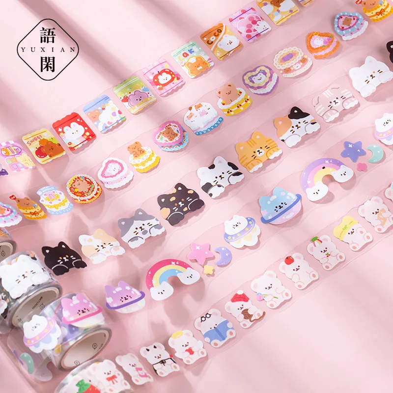 1pcs/1lot Decorative Adhesive Tapes Cute bag series on the run Scrapbooking DIY Paper Japanese Stickers