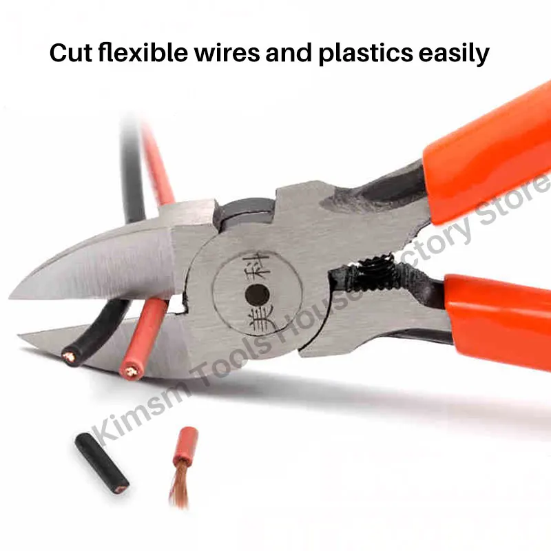 

Nozzle Pliers Chrome Vanadium Alloy Plier For Cutting Flexible Wires And Plastics Electronic Scissors Diagonal Cutting Nippers