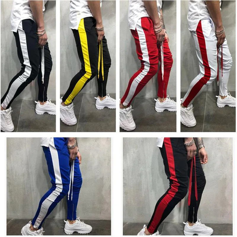 Men Compression Sports Trousers Outdoor Running Workout Pants Jogging Training Stretch Feet Sports Pants Gym Fitness  Sportswear