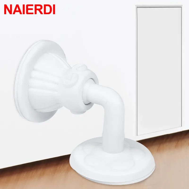 

NAIERDI Anti-Collision Protection Door Stopper Door Lock Protective Pad Self Adhesive ABS Silicone Doorstop Wall Protectors
