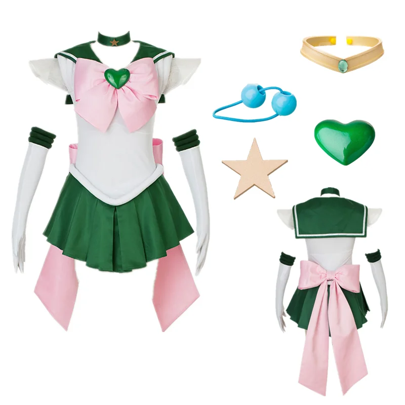 

Anime Cosplay Sailor Stars SuperS Kino Makoto Cosplay SuperS sailor jupiter Dress Halloween Cosplay Costume