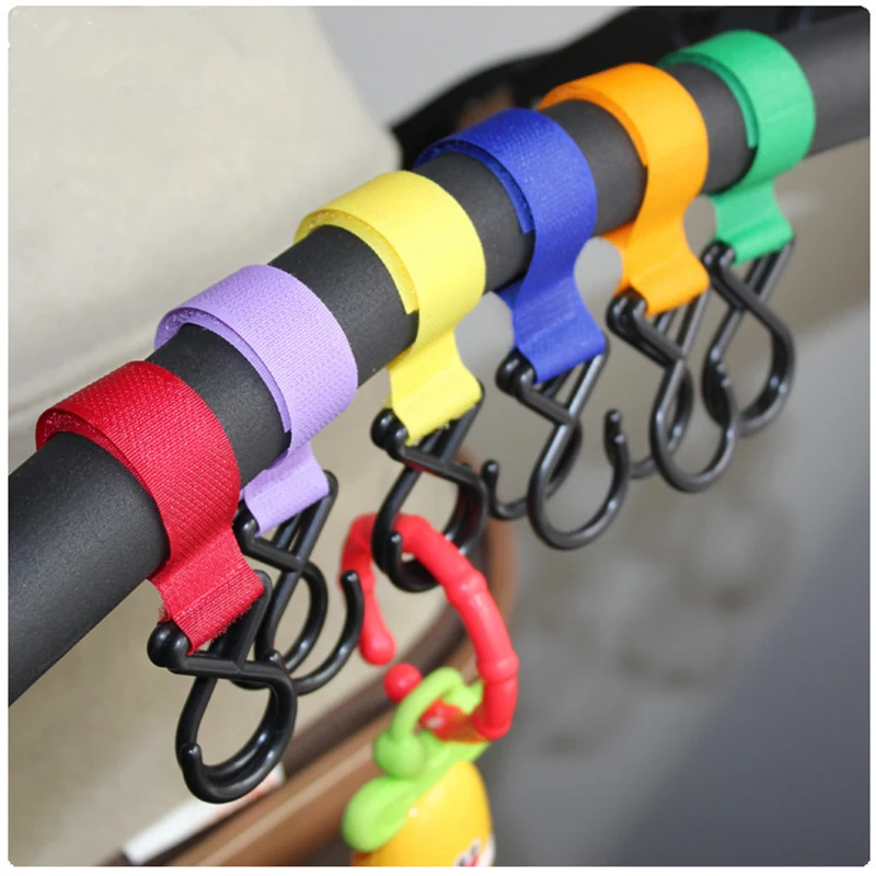 10 Pcs/Lot High Quality Hanger Hook For Poussette Stroller Accessories Universal Baby Stroller Hook For Carriage Storage Bag