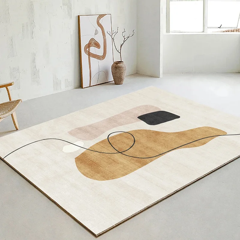 Soft Plush Carpet Living Room Nordic Minimalist Coffee Table Area Rug Modern Shaggy Carpet Bedroom Bedside Mat Study Room Rugs