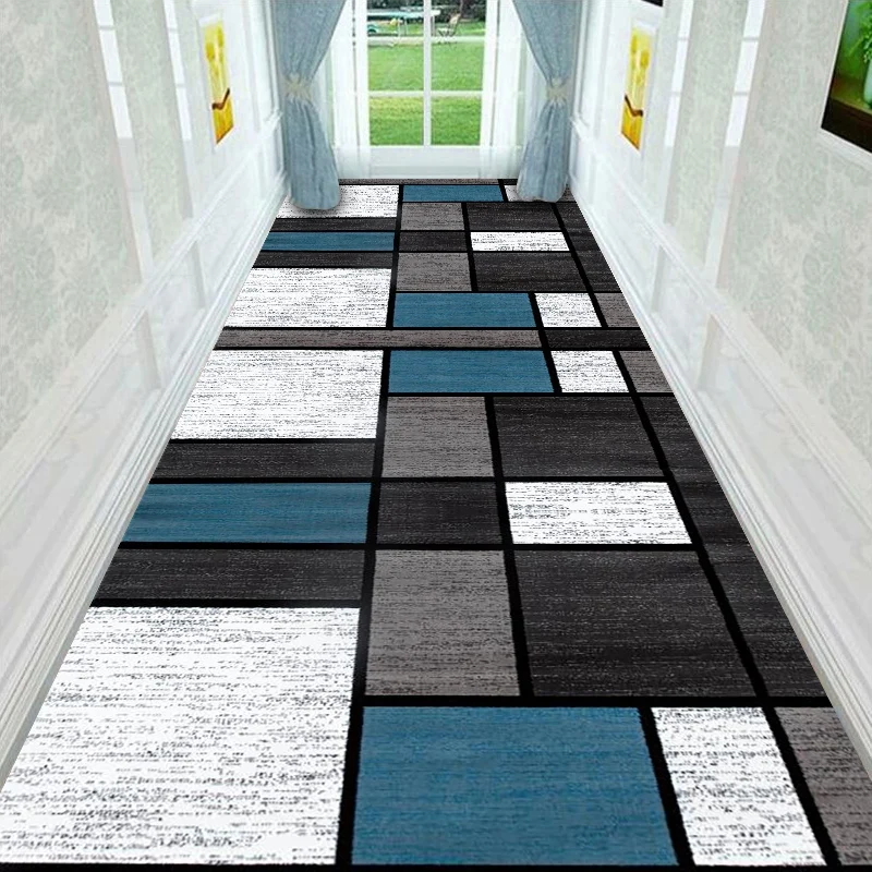 

Modern Geometric Hallway Carpet, Long Rug, Soft, Stair Carpet, Entrance Floor, Door Mat, Nordic, Aisle Runner, Home, Corridor