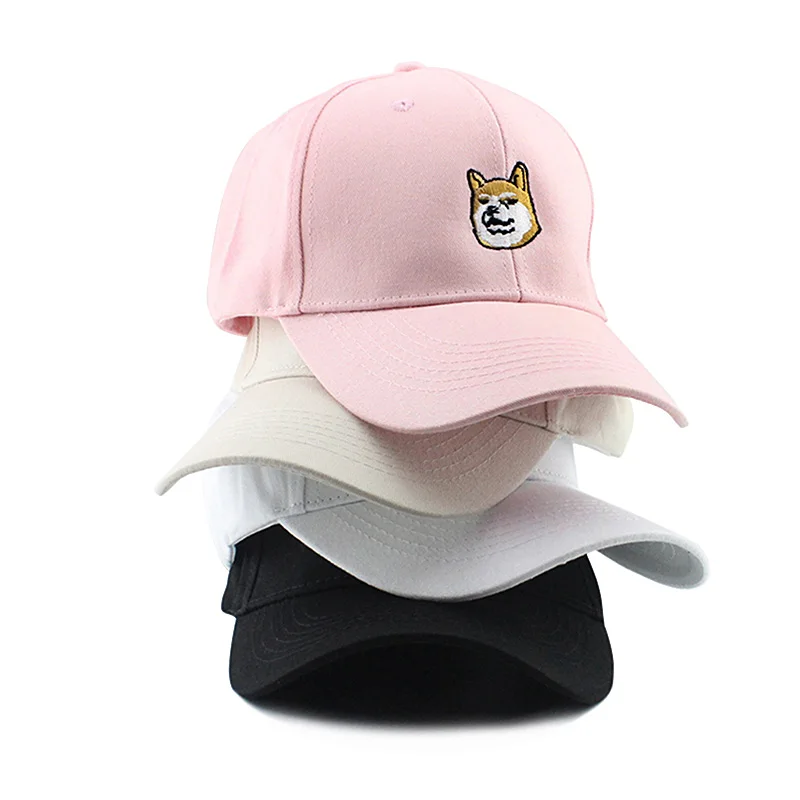 new cotton baseball cap Lovely Animals caps men women Akita dog embroidery pattern hat outdoor sun hat adjustable sports cap