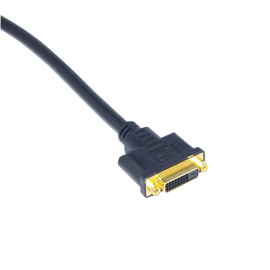 Przedłużacz DVI-D męskiego do DVI-D 24 + 1 Pin żeński (męski) cyfrowy konwerter wideo do PC DVD HDTV Xbox 50cm