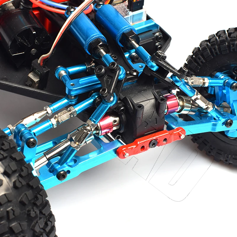 Wltoys 12423 12427/29 1/12 Rc Car Upgrade Metal Tie Rod Swing Arm Steering Cup Accessories Truck Front And Rear Shock Absorbers