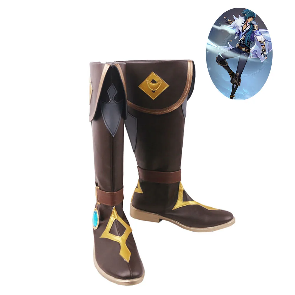 

Genshin Impact Kaeya Shoes Cosplay Men Boots Ver 1